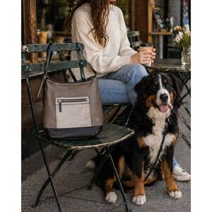 Coach Designer 19979 Legacy Colorblock Leather Duffle Shoulder Bag Brown Tan